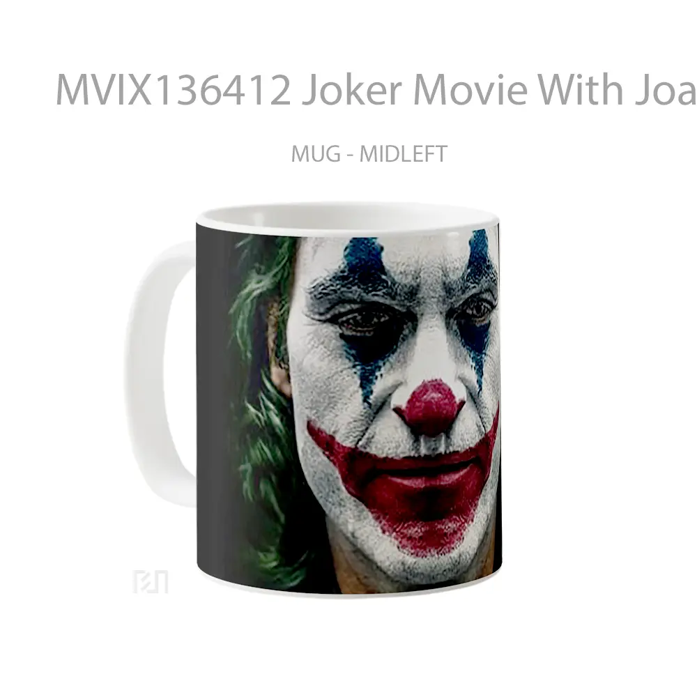 Mug Joker Movie With Joaquin Phoenix V1 Gelas Superhero - All-side / Desain