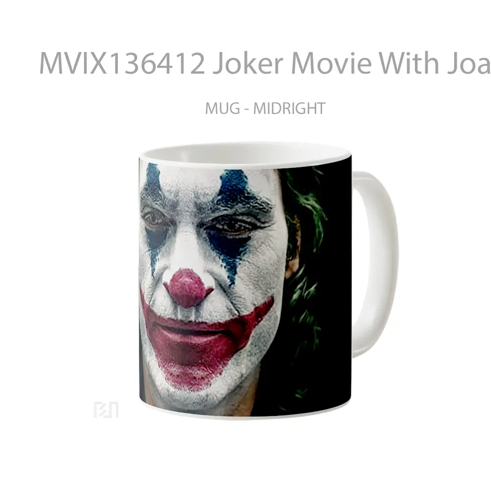 Mug Joker Movie With Joaquin Phoenix V1 Gelas Superhero - All-side / Desain