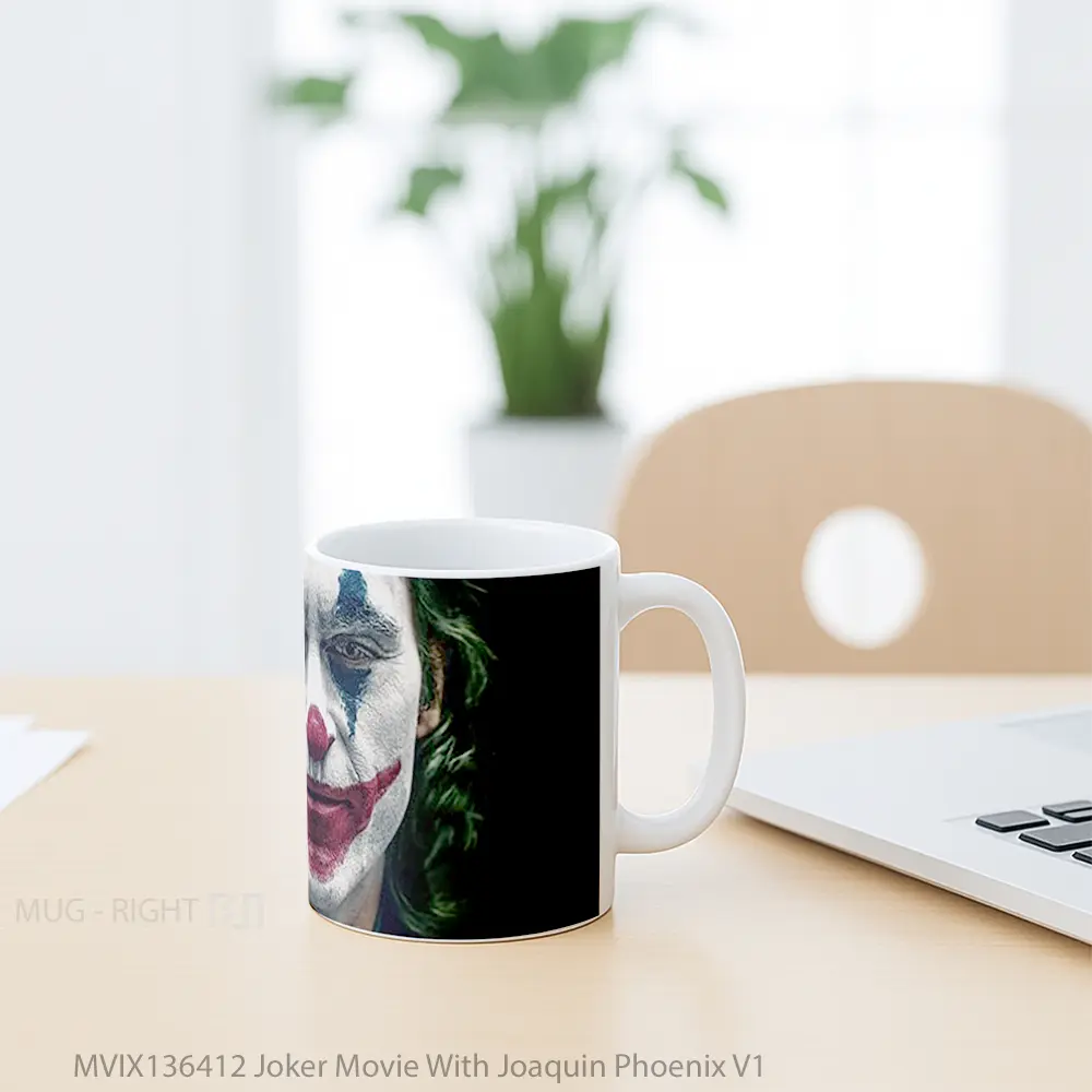 Mug Joker Movie With Joaquin Phoenix V1 Gelas Superhero - All-side / Desain