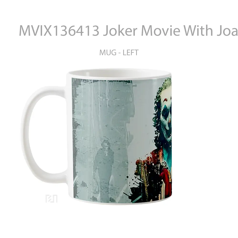 Mug Joker Movie With Joaquin Phoenix V2 Gelas Superhero - All-side / Desain