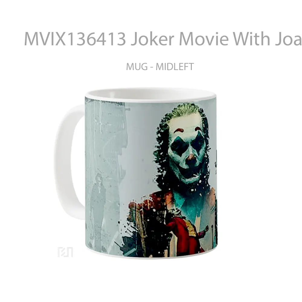 Mug Joker Movie With Joaquin Phoenix V2 Gelas Superhero - All-side / Desain