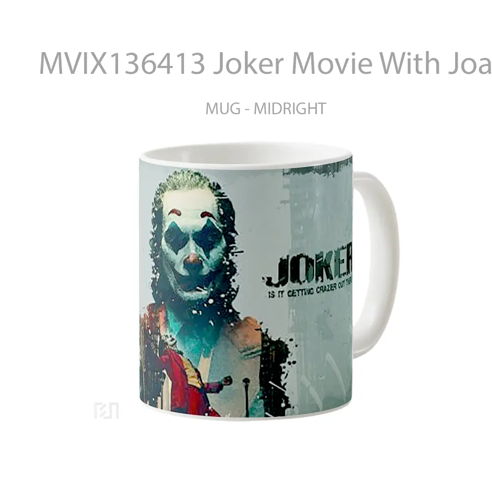 Mug Joker Movie With Joaquin Phoenix V2 Gelas Superhero - All-side / Desain