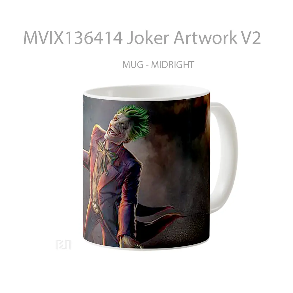 Mug Joker Artwork V2 Gelas Superhero - All-side / Desain