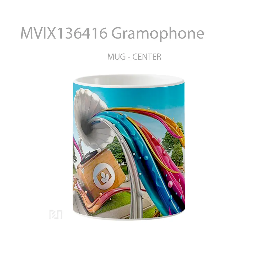 Mug Gramophone Gelas Keramik Unik