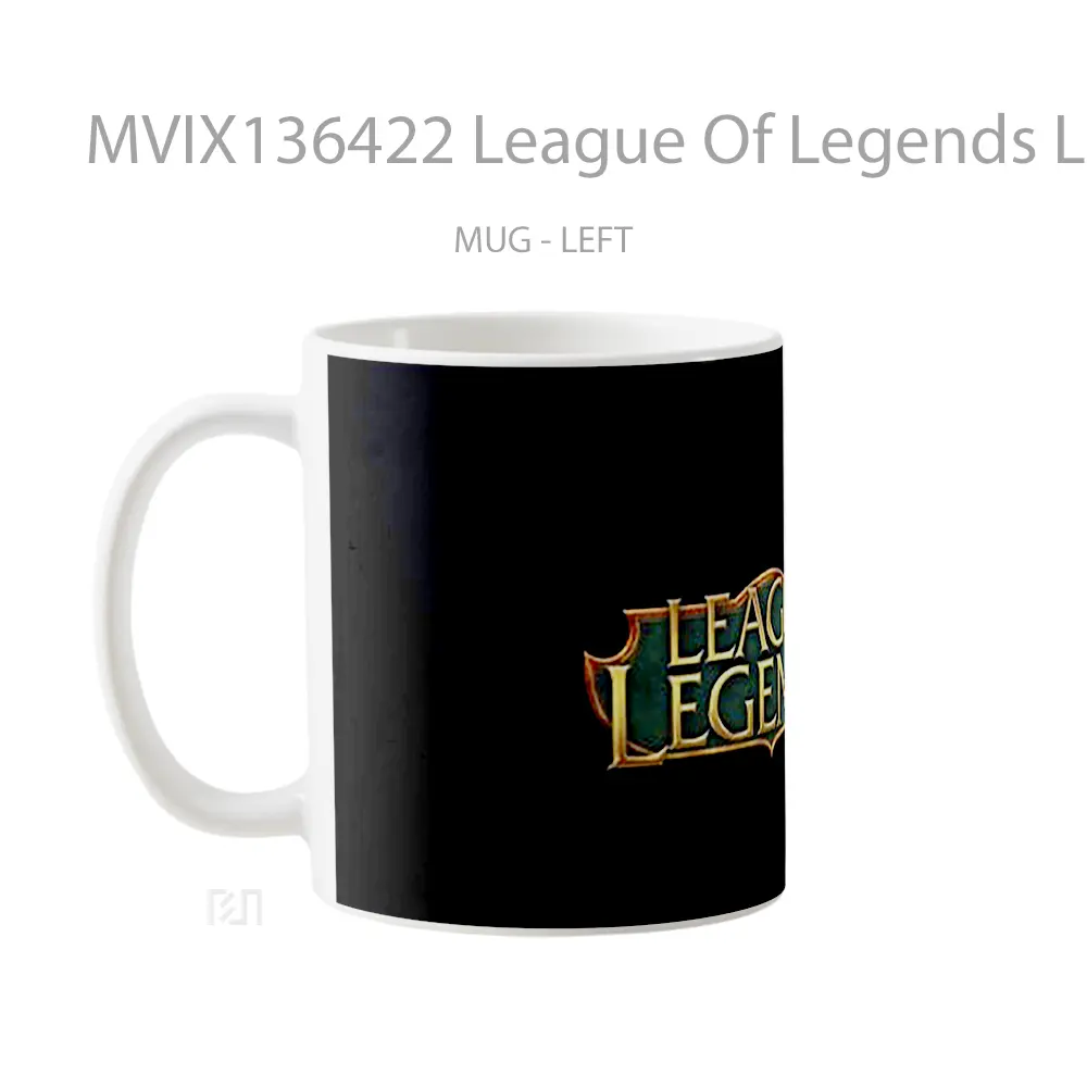 Mug League Of Legends Logo Cangkir Gamer - All-side / Desain