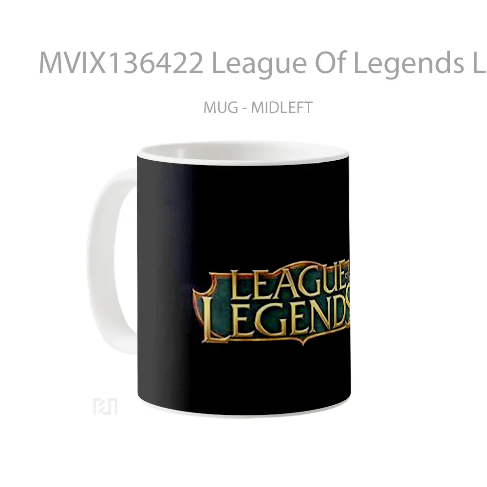 Mug League Of Legends Logo Cangkir Gamer - All-side / Desain