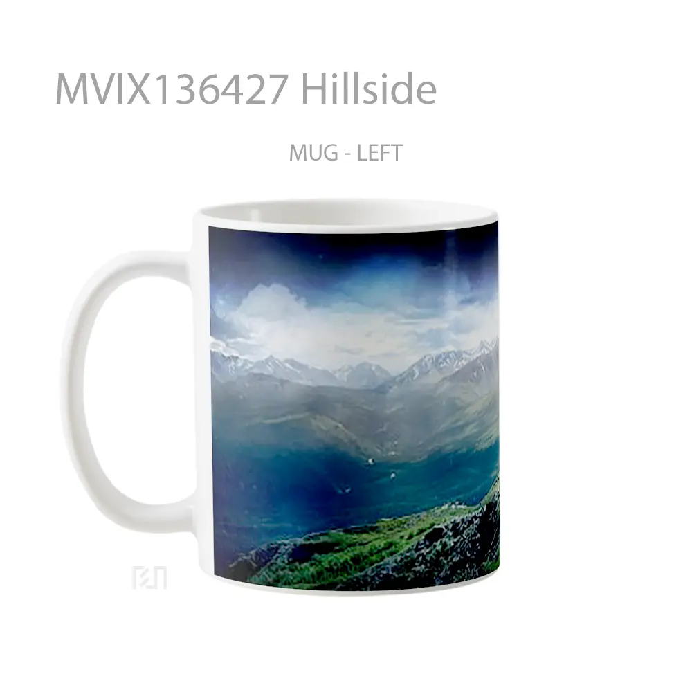 Mug Hillside Gelas Keramik Unik - All-side / Desain