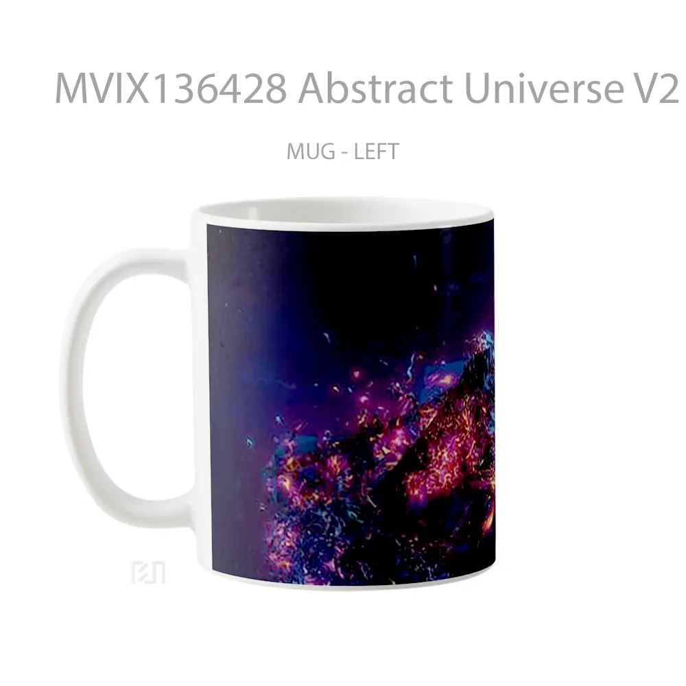 Mug Abstract Universe V2 Gelas Seni Modern - All-side / Desain