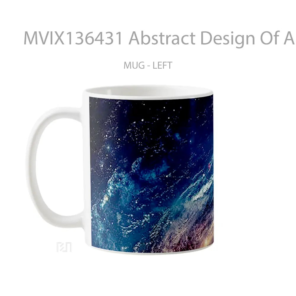 Mug Abstract Design Of A Galaxy Gelas Seni Modern - All-side / Desain