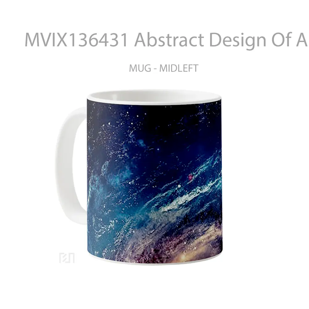 Mug Abstract Design Of A Galaxy Gelas Seni Modern - All-side / Desain