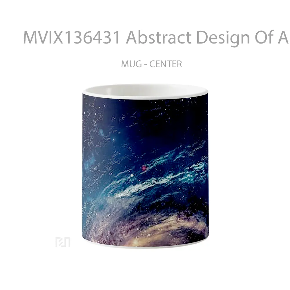 Mug Abstract Design Of A Galaxy Gelas Seni Modern