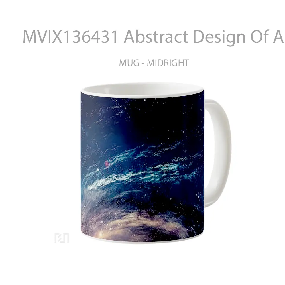 Mug Abstract Design Of A Galaxy Gelas Seni Modern - All-side / Desain