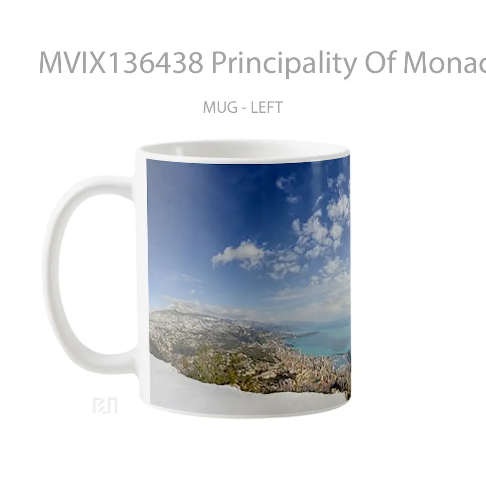 Mug Principality Of Monaco Gelas Keramik Unik - All-side / Desain
