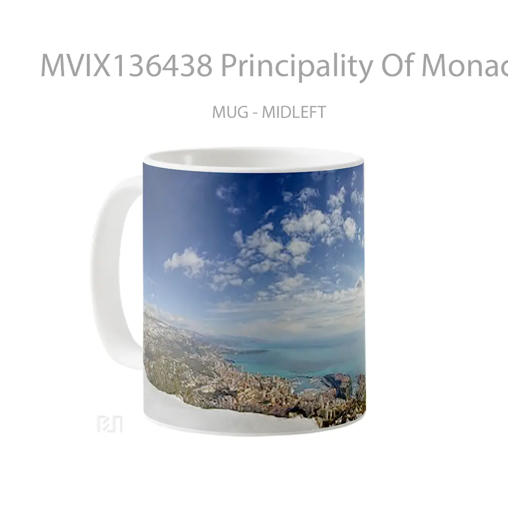 Mug Principality Of Monaco Gelas Keramik Unik - All-side / Desain