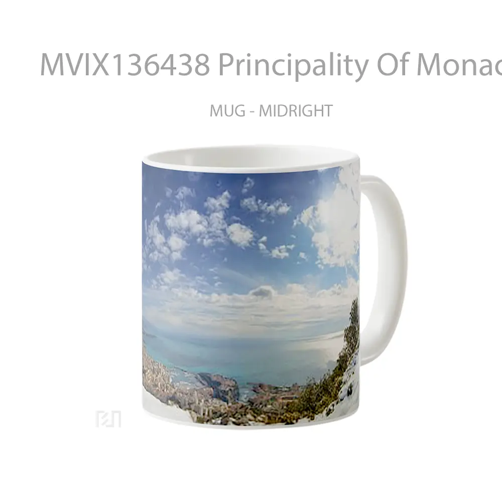 Mug Principality Of Monaco Gelas Keramik Unik - All-side / Desain