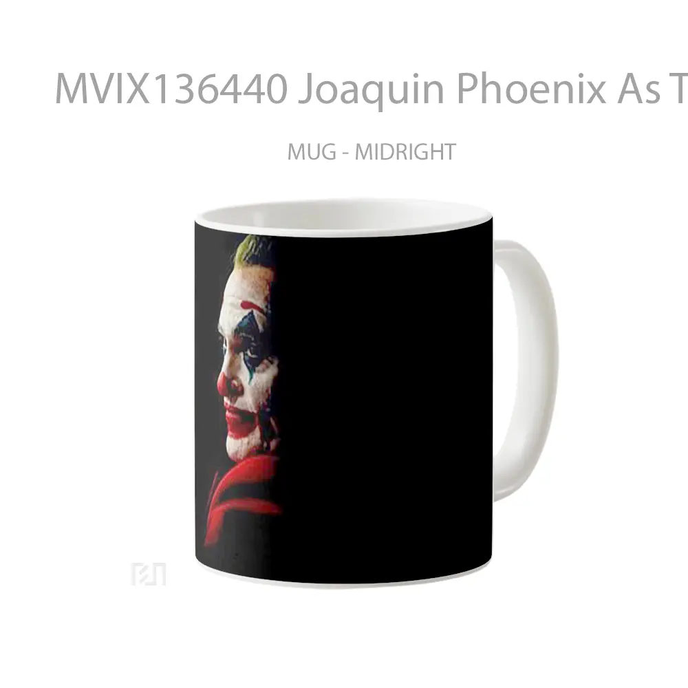 Mug Joaquin Phoenix As The Joker V1 Gelas Superhero - All-side / Desain