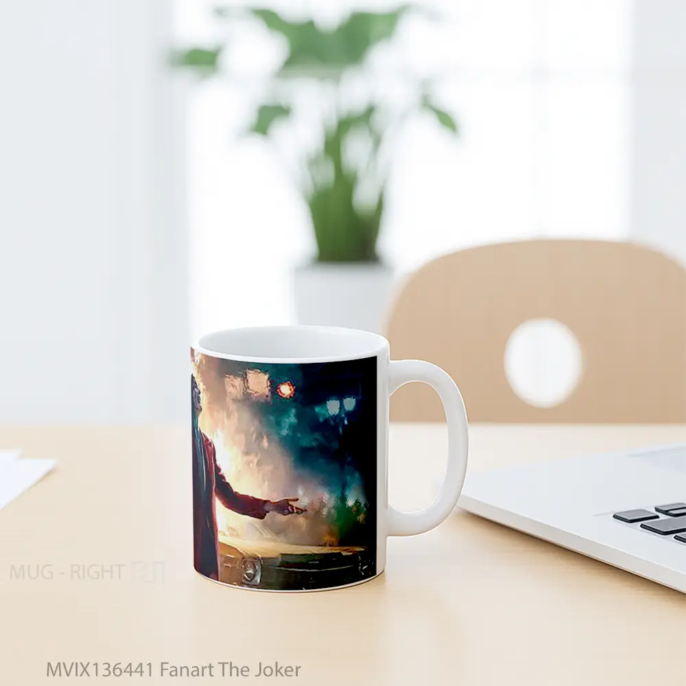 Mug Fanart The Joker Gelas Superhero - All-side / Desain