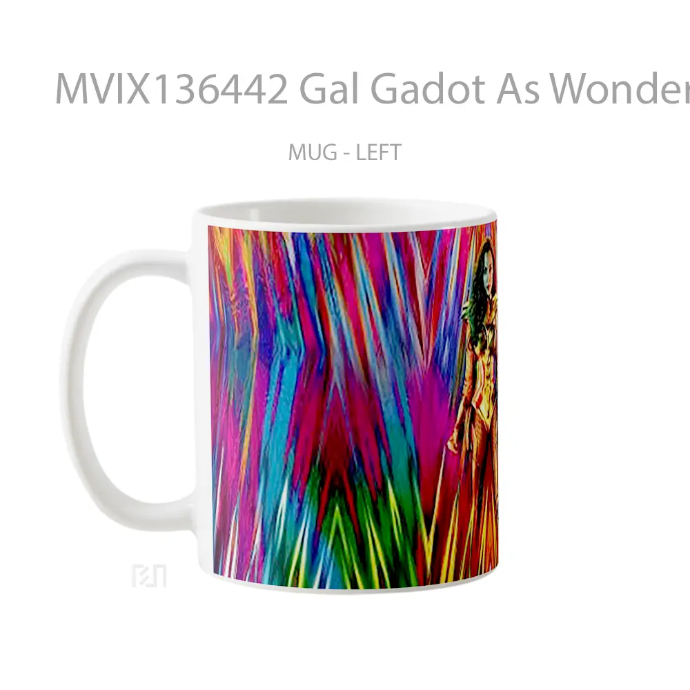 Mug Gal Gadot As Wonder Woman Fan Art Gelas Superhero - All-side / Desain