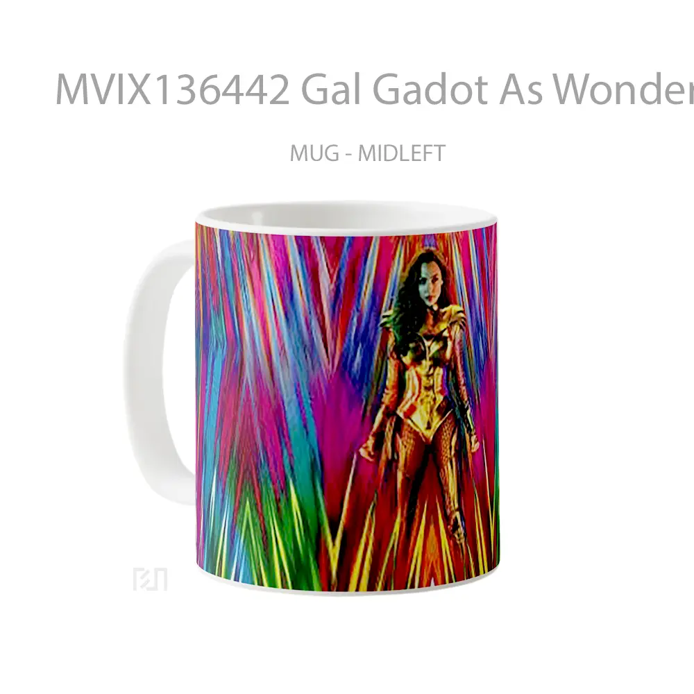 Mug Gal Gadot As Wonder Woman Fan Art Gelas Superhero - All-side / Desain