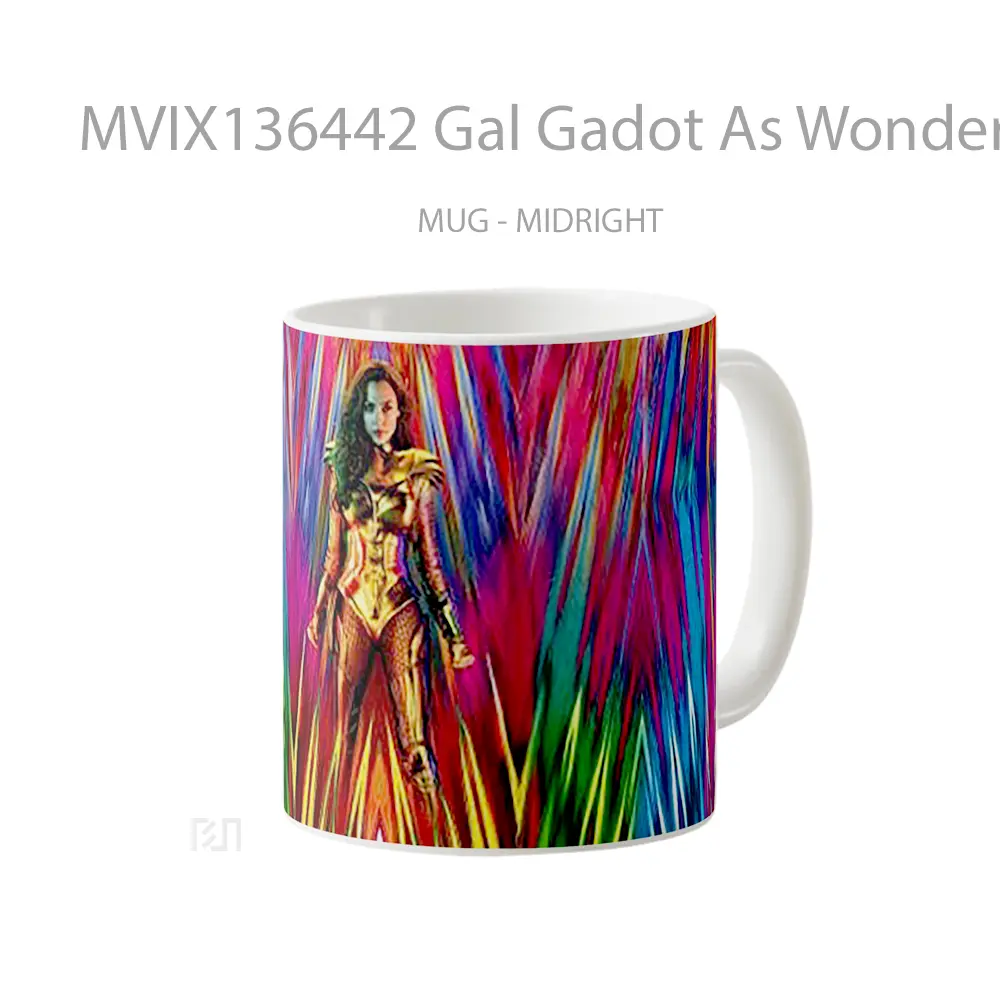 Mug Gal Gadot As Wonder Woman Fan Art Gelas Superhero - All-side / Desain