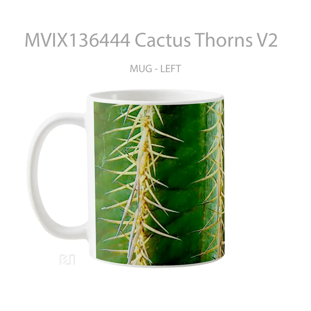 Mug Cactus Thorns V2 Gelas Keramik Unik - All-side / Desain