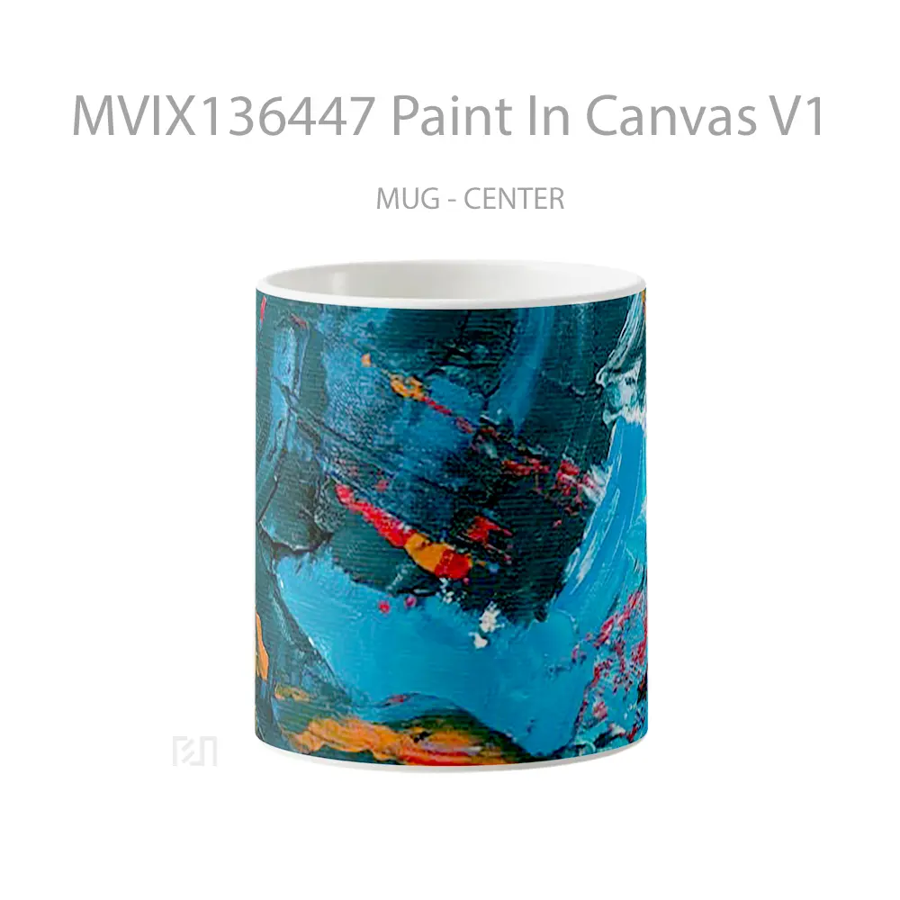Mug Paint In Canvas V1 Gelas Keramik Unik
