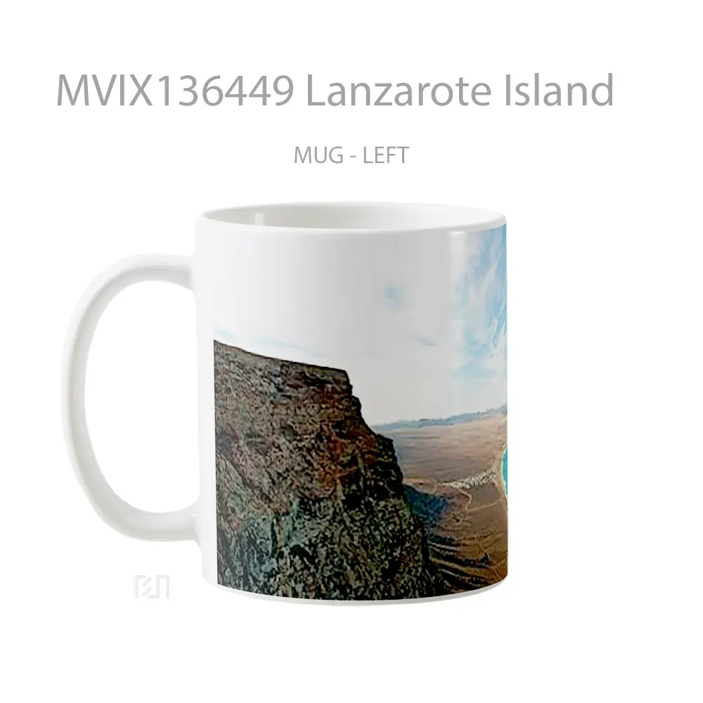 Mug Lanzarote Island Gelas Pemandangan Alam - All-side / Desain
