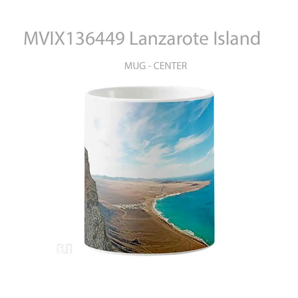 Mug Lanzarote Island Gelas Pemandangan Alam