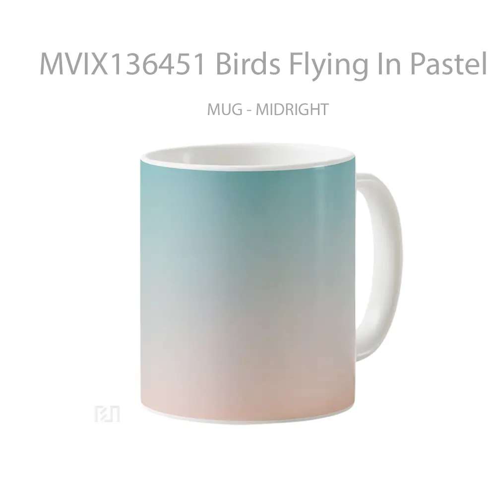 Mug Birds Flying In Pastel Sky Gelas Hewan Lucu - All-side / Desain