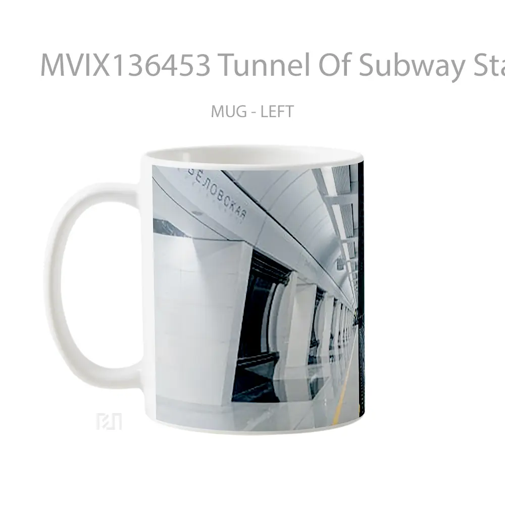 Mug Tunnel Of Subway Station Gelas Keramik Unik - All-side / Desain