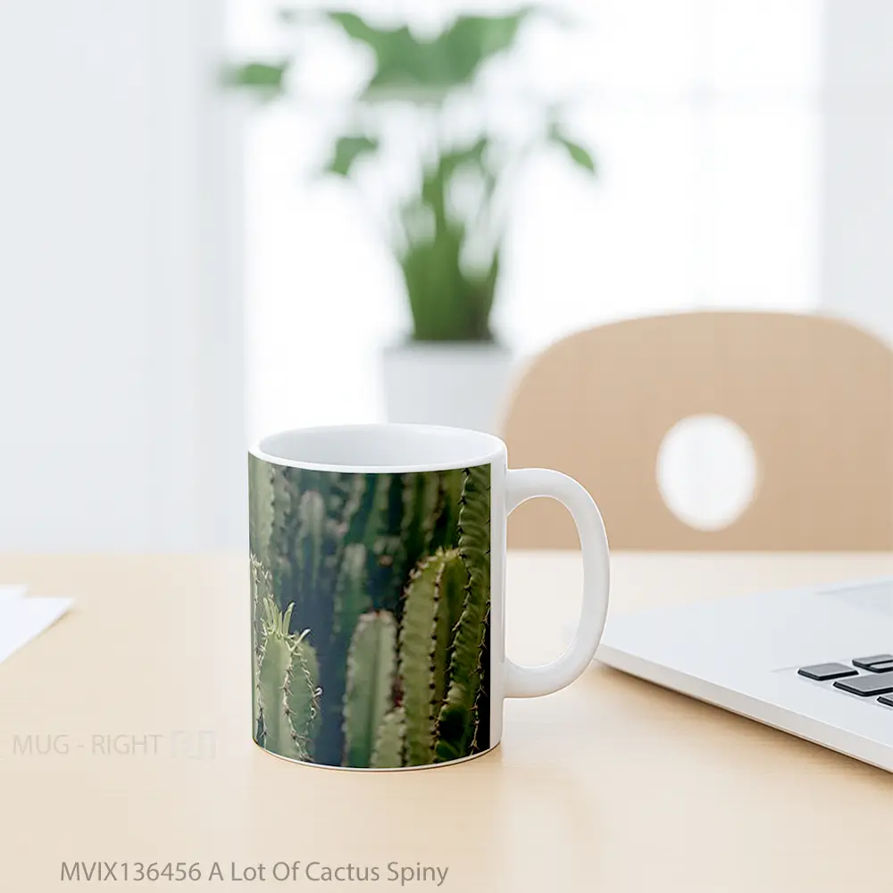 Mug A Lot Of Cactus Spiny Gelas Keramik Unik - All-side / Desain