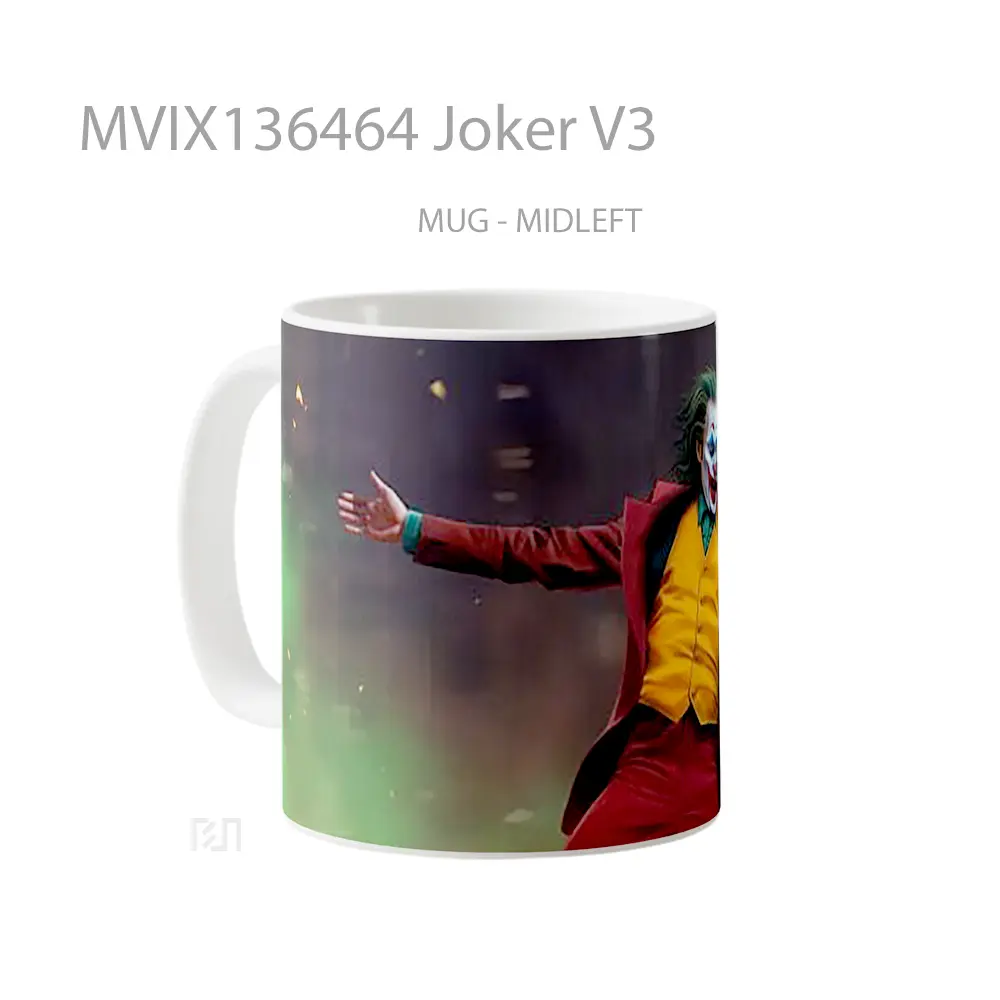 Mug Joker V3 Gelas Superhero - All-side / Desain
