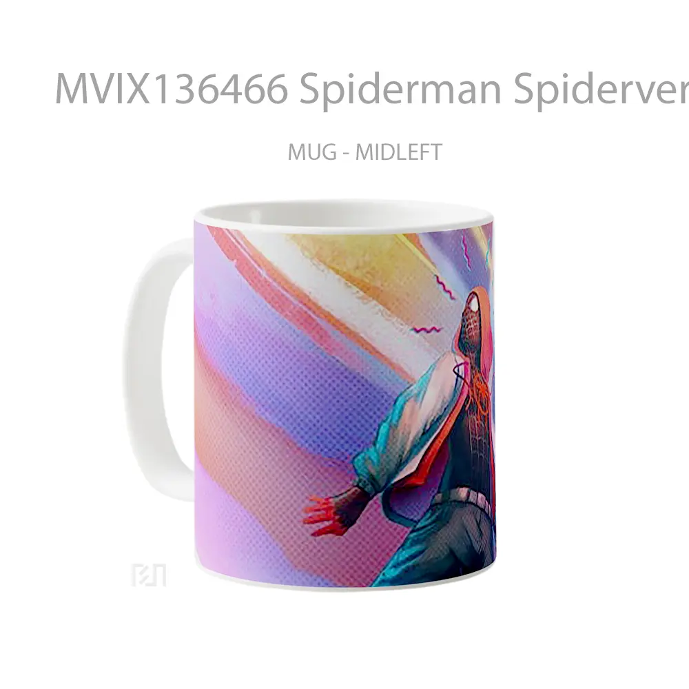 Mug Spiderman Spiderverse Gelas Superhero - All-side / Desain
