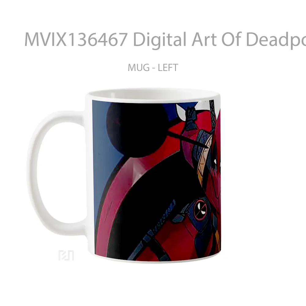 Mug Digital Art Of Deadpool Gelas Superhero - All-side / Desain