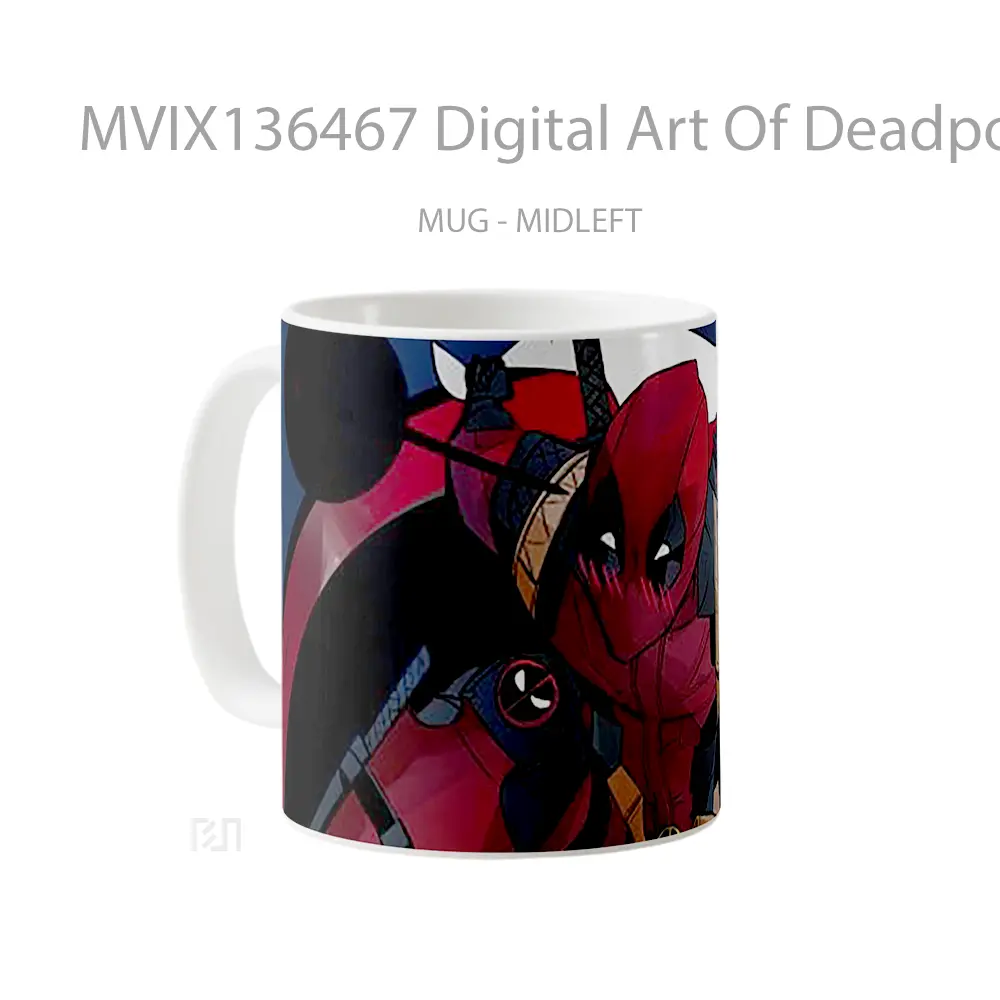 Mug Digital Art Of Deadpool Gelas Superhero - All-side / Desain