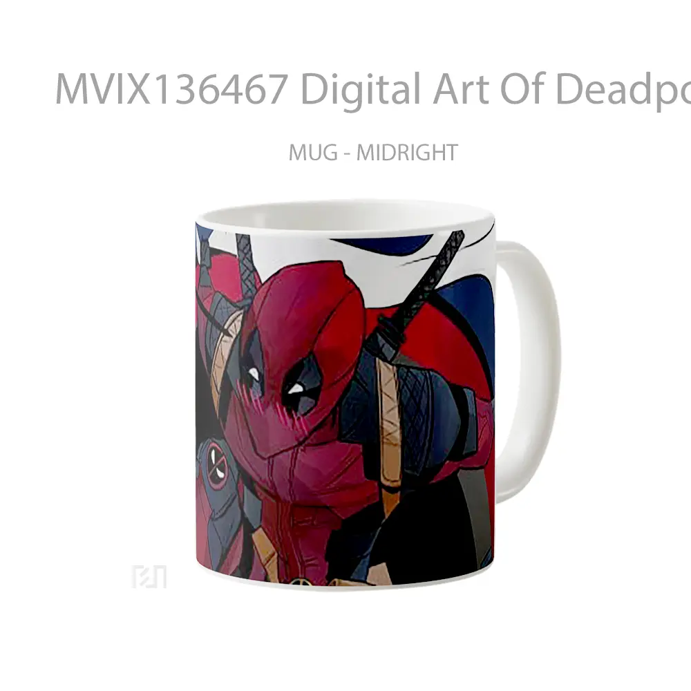 Mug Digital Art Of Deadpool Gelas Superhero - All-side / Desain
