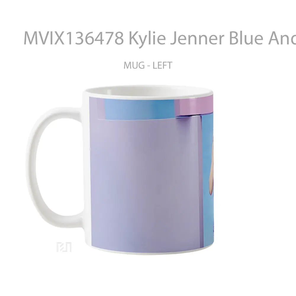 Mug Kylie Jenner Blue And Purple Delight Gelas Selebriti - All-side / Desain