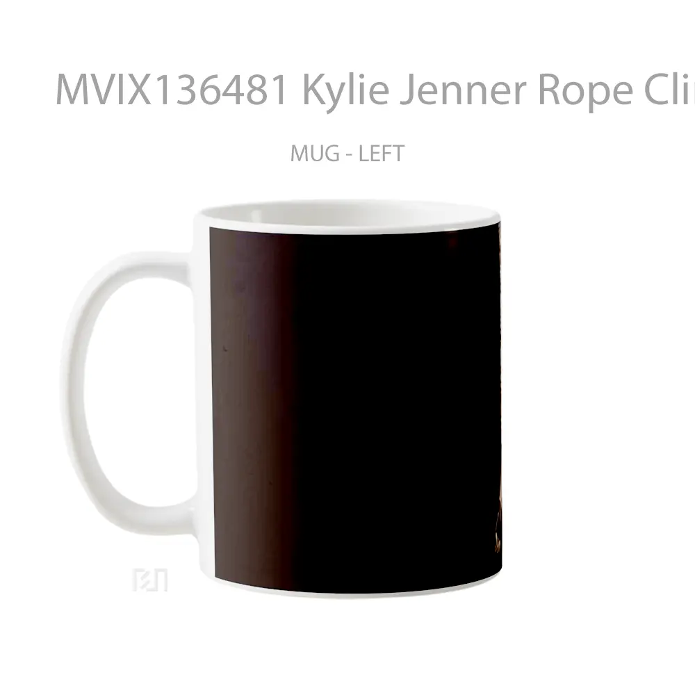 Mug Kylie Jenner Rope Climbing Gelas Selebriti - All-side / Desain