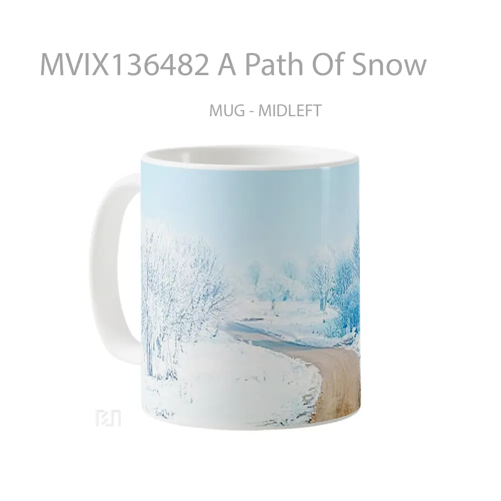 Mug A Path Of Snow Gelas Pemandangan Alam - All-side / Desain