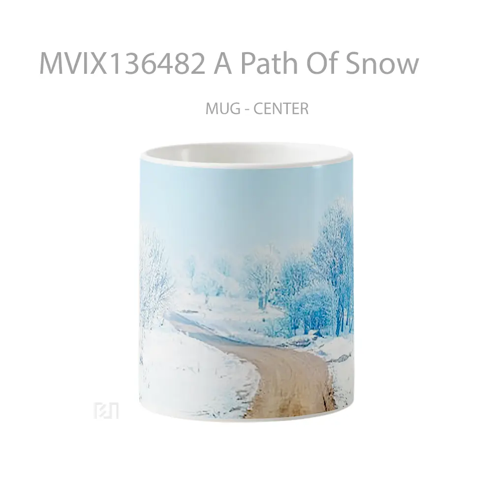 Mug A Path Of Snow Gelas Pemandangan Alam