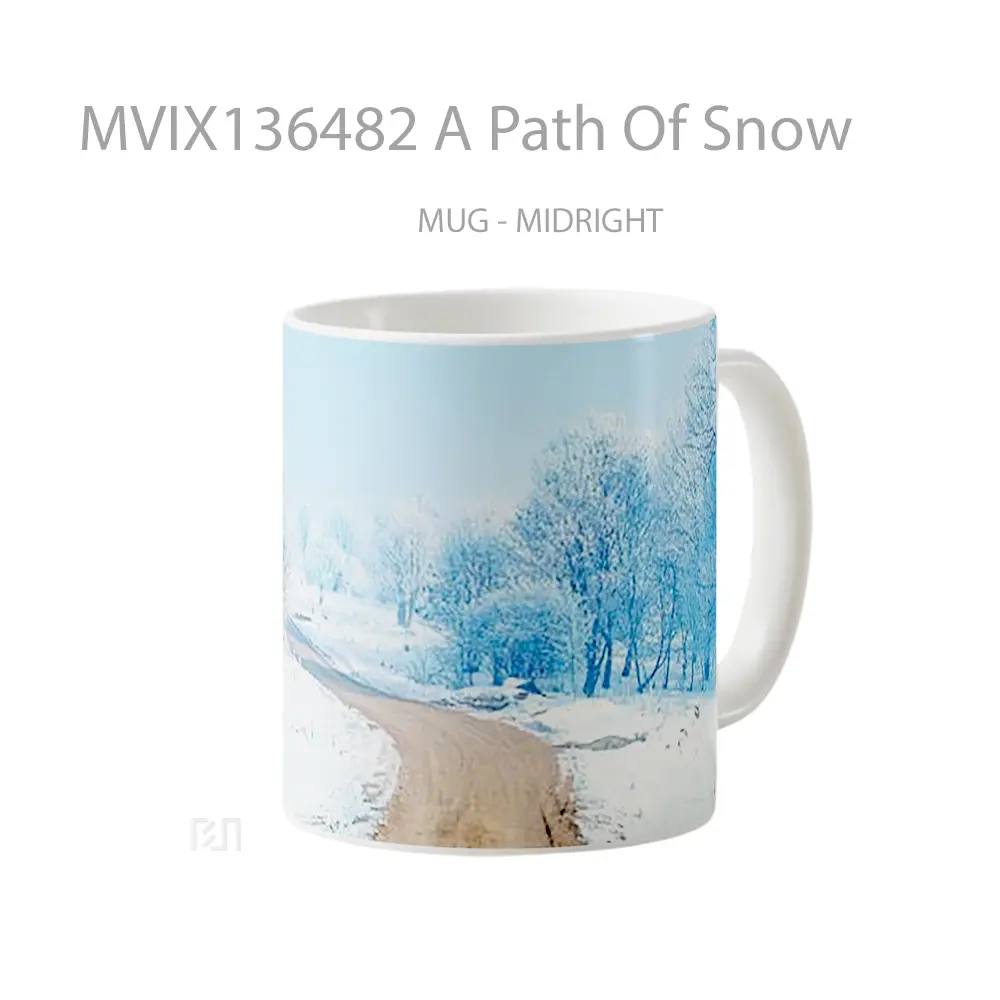 Mug A Path Of Snow Gelas Pemandangan Alam - All-side / Desain