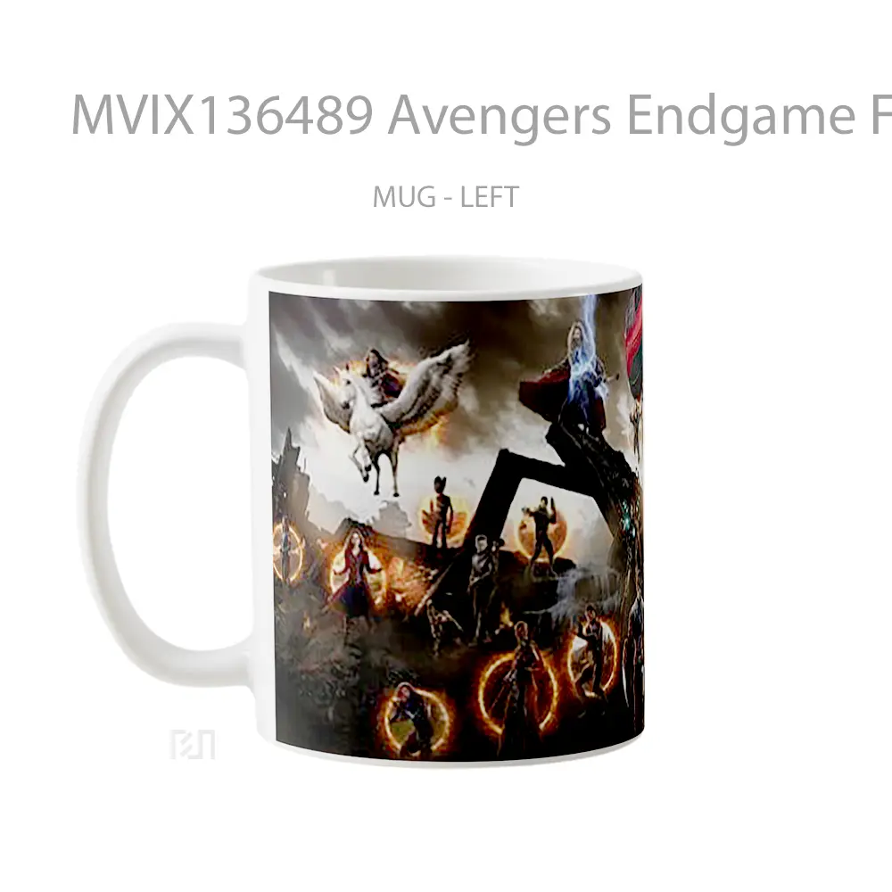Mug Avengers Endgame Final Battle Gelas Superhero - All-side / Desain