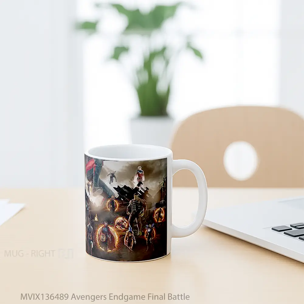 Mug Avengers Endgame Final Battle Gelas Superhero - All-side / Desain