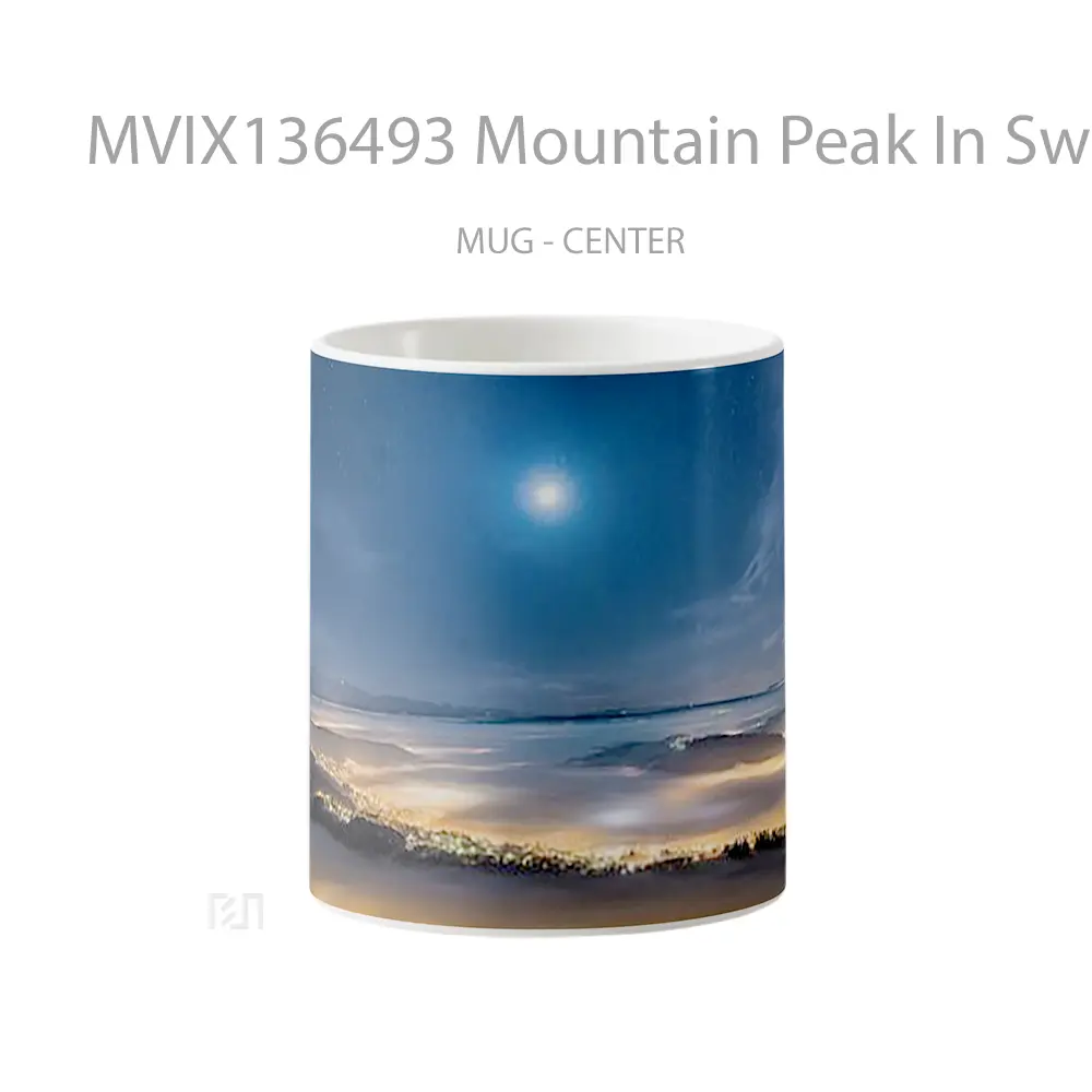Mug Mountain Peak In Switzerland Gelas Pemandangan Alam