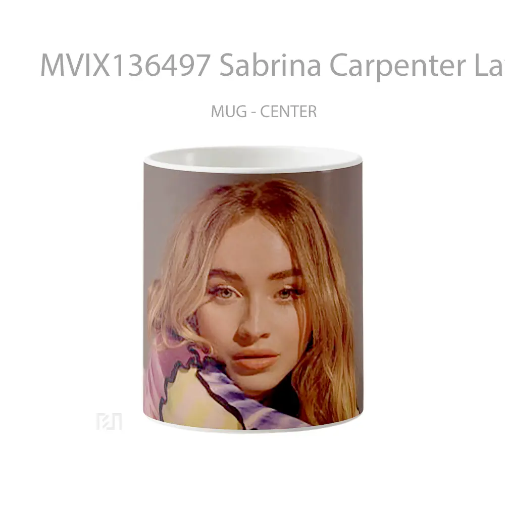 Mug Sabrina Carpenter Laying Down Gelas Keramik Unik