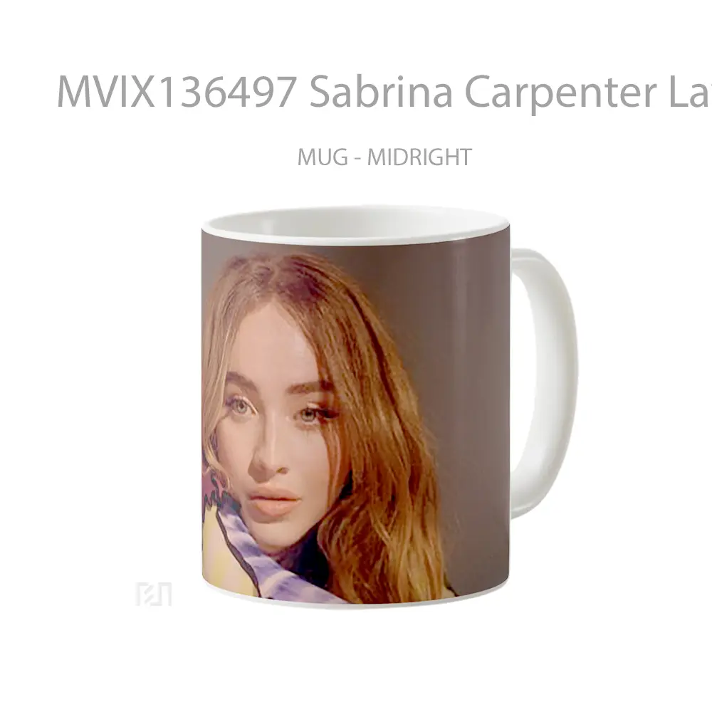 Mug Sabrina Carpenter Laying Down Gelas Keramik Unik - All-side / Desain
