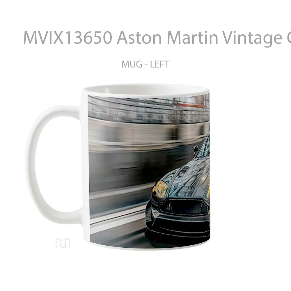 Mug Aston Martin Vintage Gt4 Cangkir Mobil - All-side / Desain
