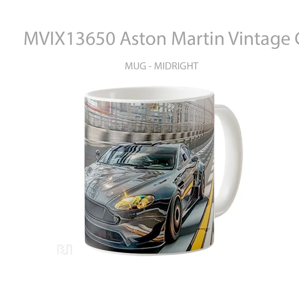 Mug Aston Martin Vintage Gt4 Cangkir Mobil - All-side / Desain