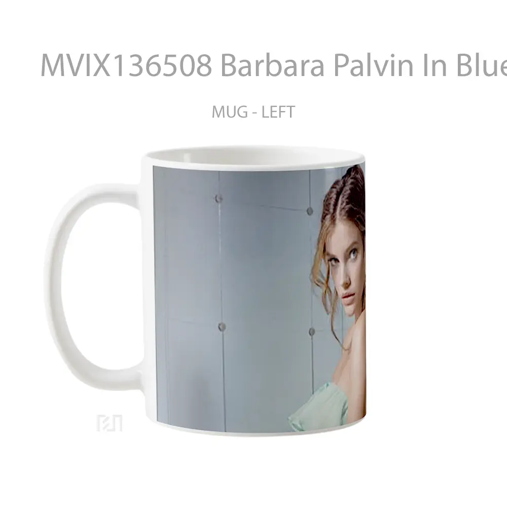 Mug Barbara Palvin In Blue Dress Gelas Keramik Unik - All-side / Desain