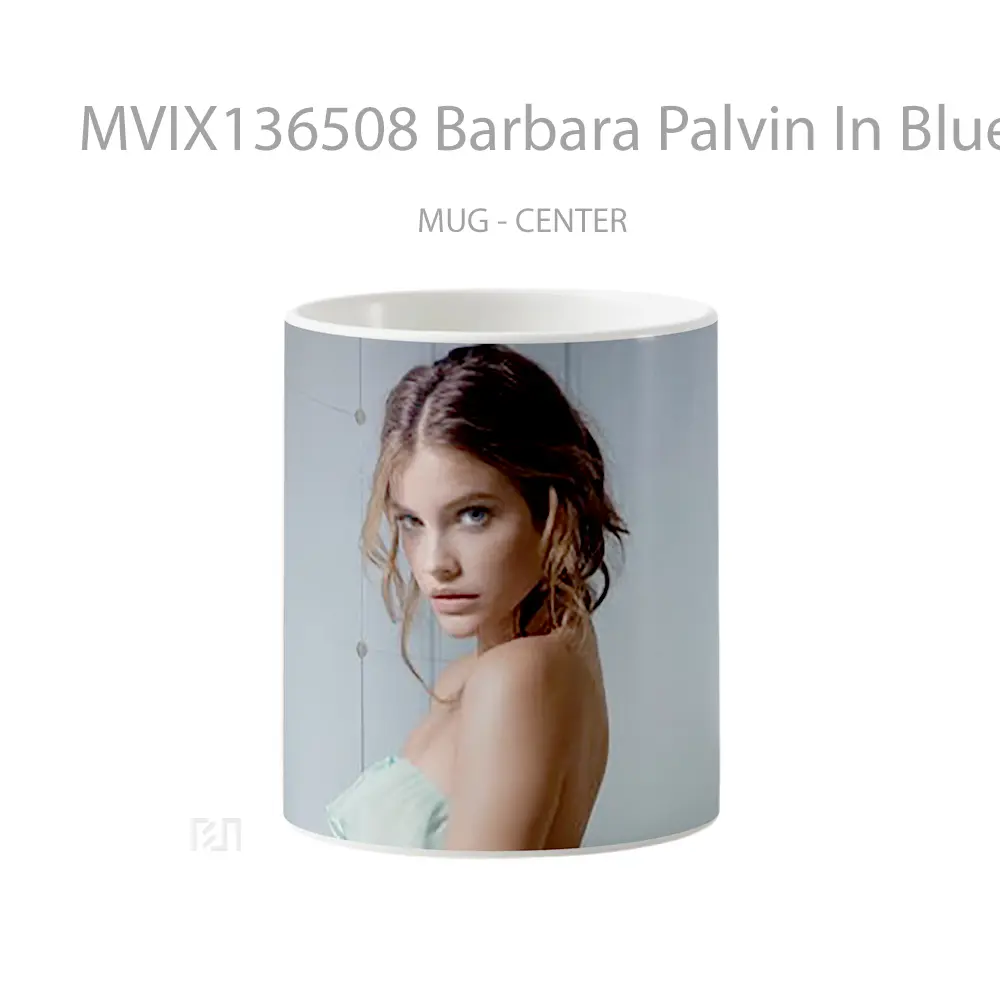 Mug Barbara Palvin In Blue Dress Gelas Keramik Unik